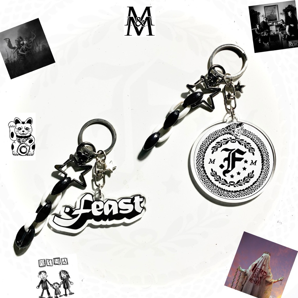 [FREE STIKER] KEYCHAIN .FEAST | GANTUNGAN KUNCI .FEAST | FEAST