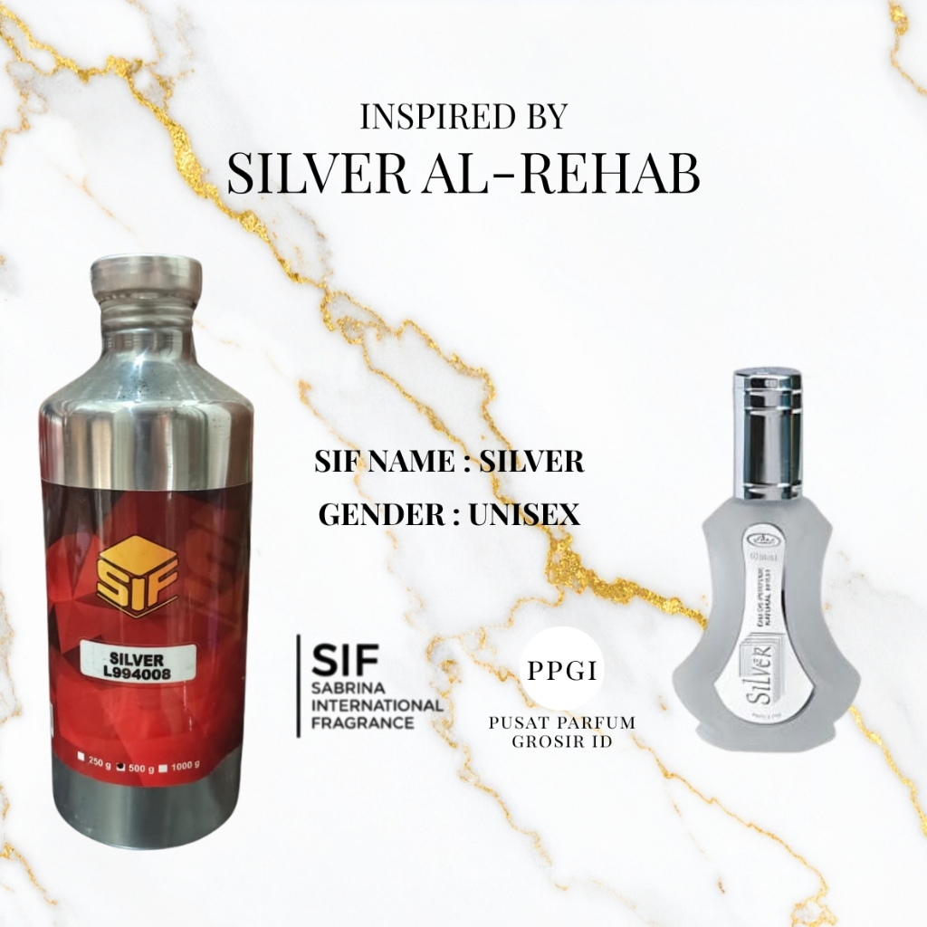 BIBIT PARFUM SILVER INSPIRED BY SILVER REHAB - 500ML SEGEL BY SIF