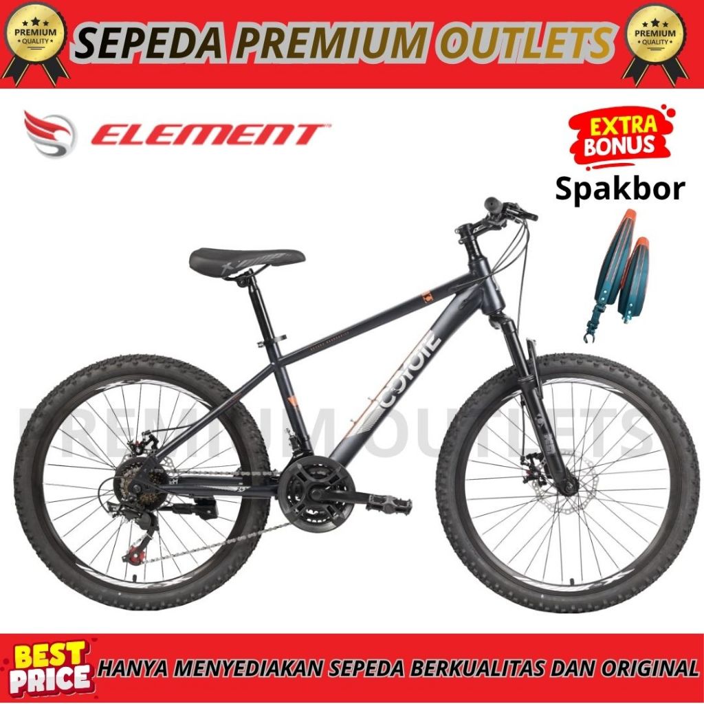 Sepeda Gunung 24 MTB ELEMENT COYOTE 21SPEED