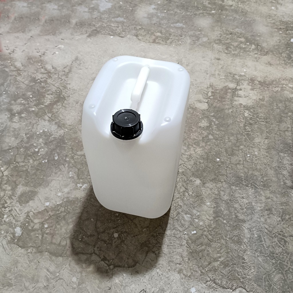 jerigen tebal putih 20 liter / 20kg food grade bisa untuk kimia, dll.