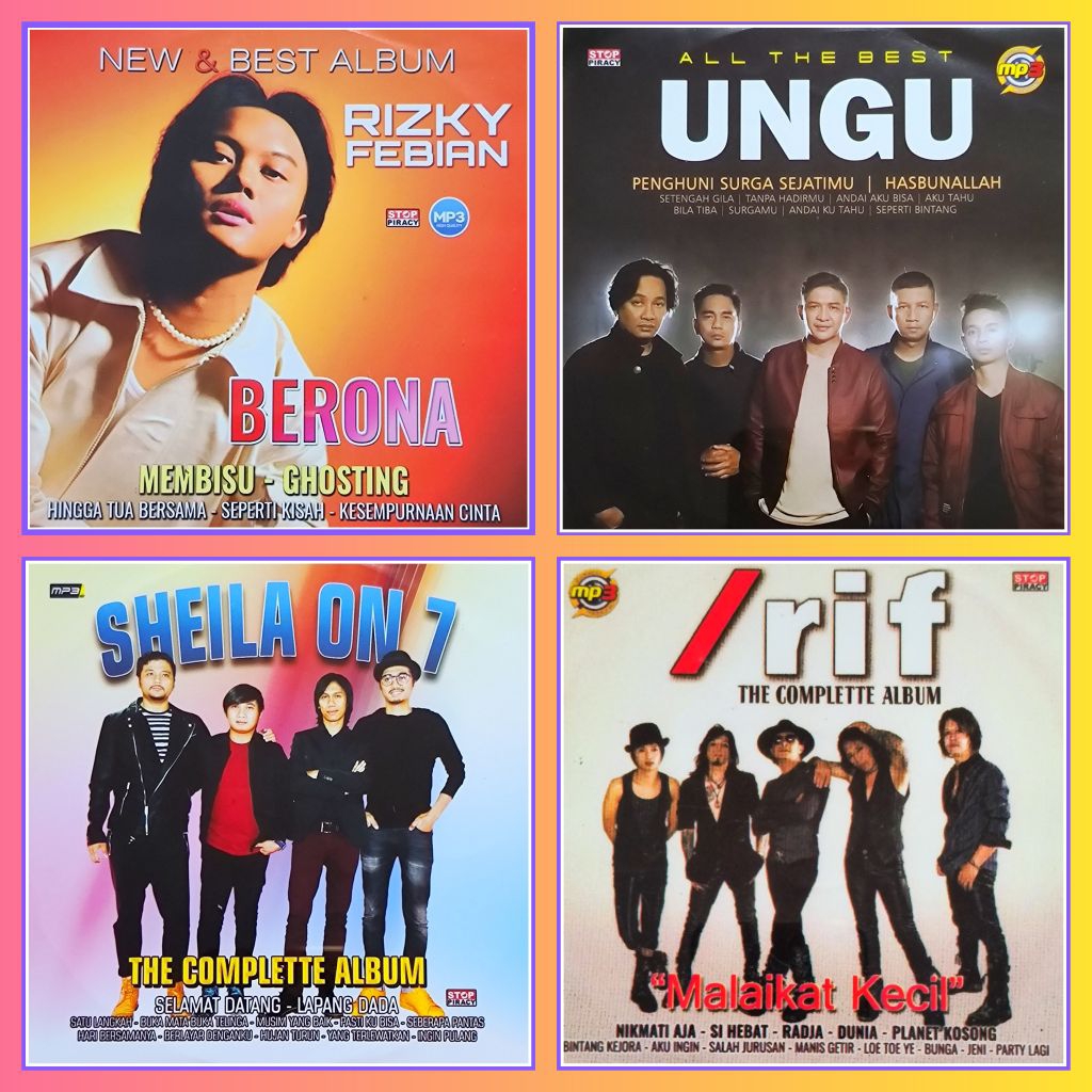 Kaset MP3 Lagu Pop Rizky Febian - Ungu - Sheila On 7 - /Rif Pilihan Album