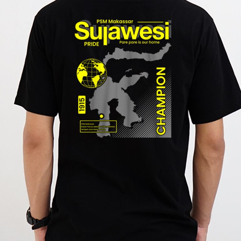Kaos PSM Makassar Edisi Sulawesi/ Baju PSM Makassar / Bukan Jersey PSM