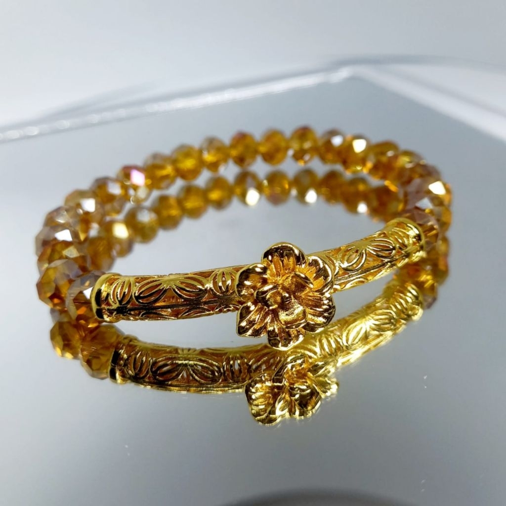 GELANG KRISTAL LIONTIN TERBARU GELANG KRISTAL WANITA GELANG KRISTAL CEKO