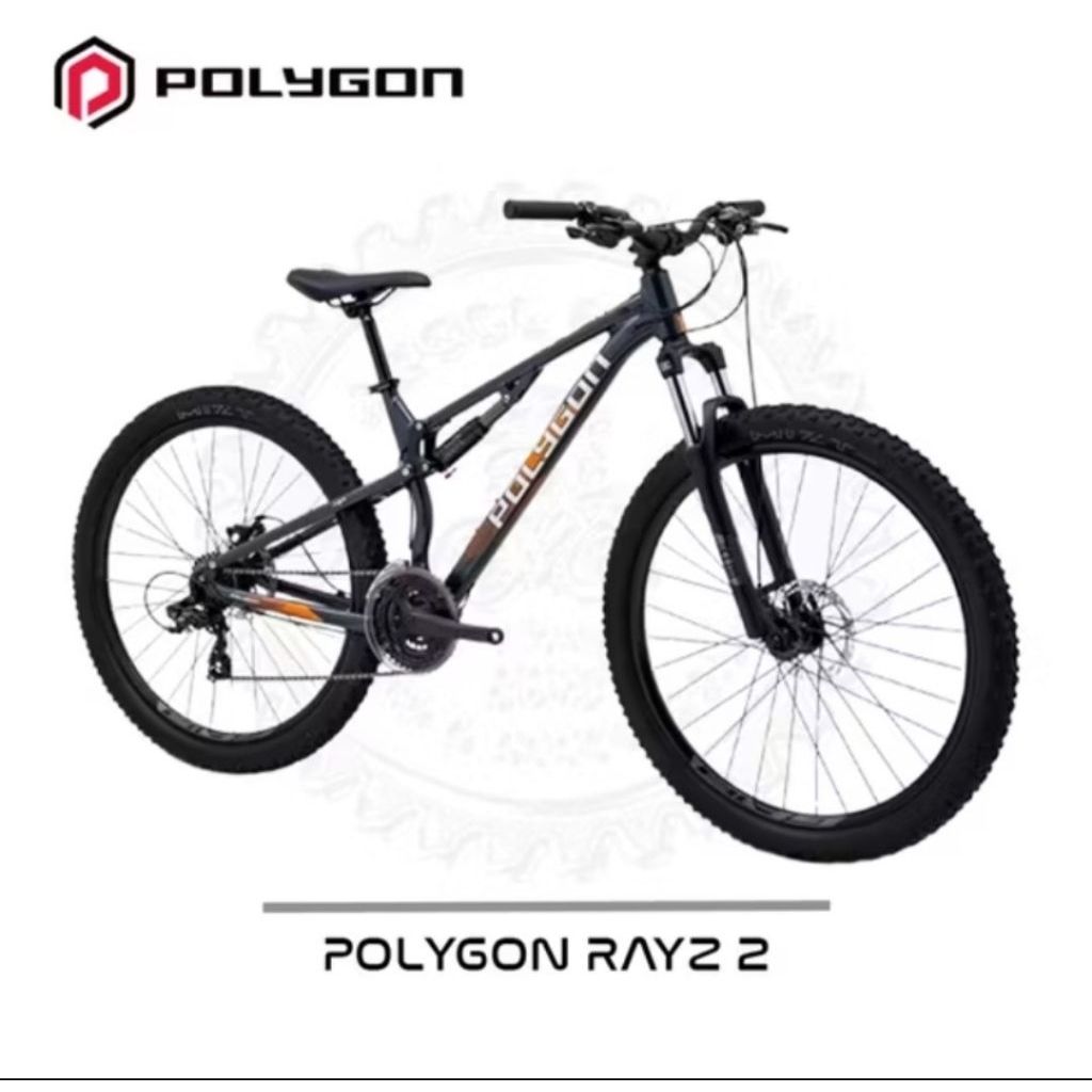 Sepeda MTB Polygon RAYZ 2 GREY 3 x 7 Speed 27.5 inch