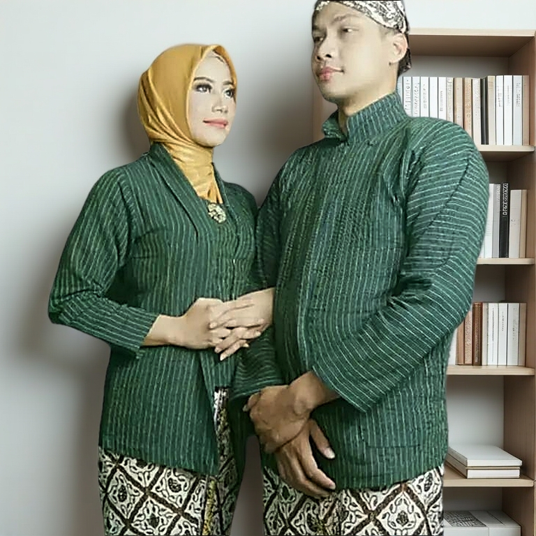 Baju Lurik Jawa Pria/Baju Lurik Jawa Wanita/Surjan Lurik Pria Dewasa/Kebaya Lurik Wanita Dewasa