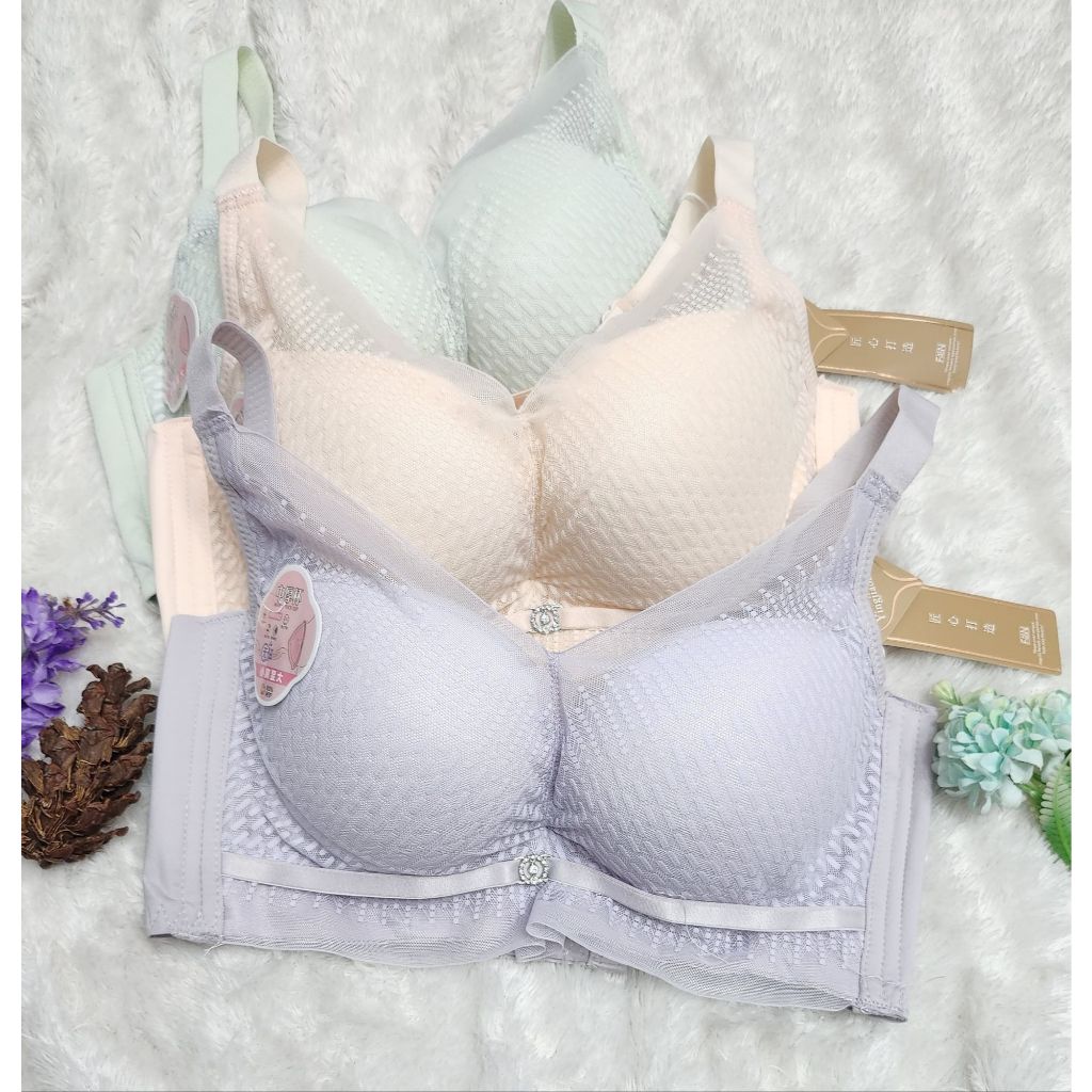Bra Wanita Push Up Penekan Lemak Bra Fashion Kawat Busa Tebal -+3cm bh#102