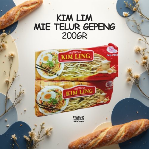 KIM LING MIE TELUR GEPENG KEMASAN 200GR