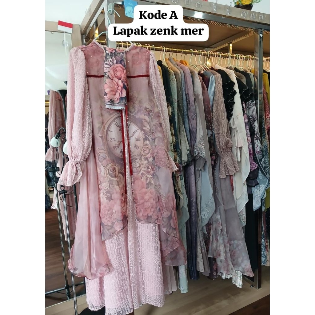 Gamis Wanita Brukat Organza Vanessa|Gracellyn By.Miranda Aluna