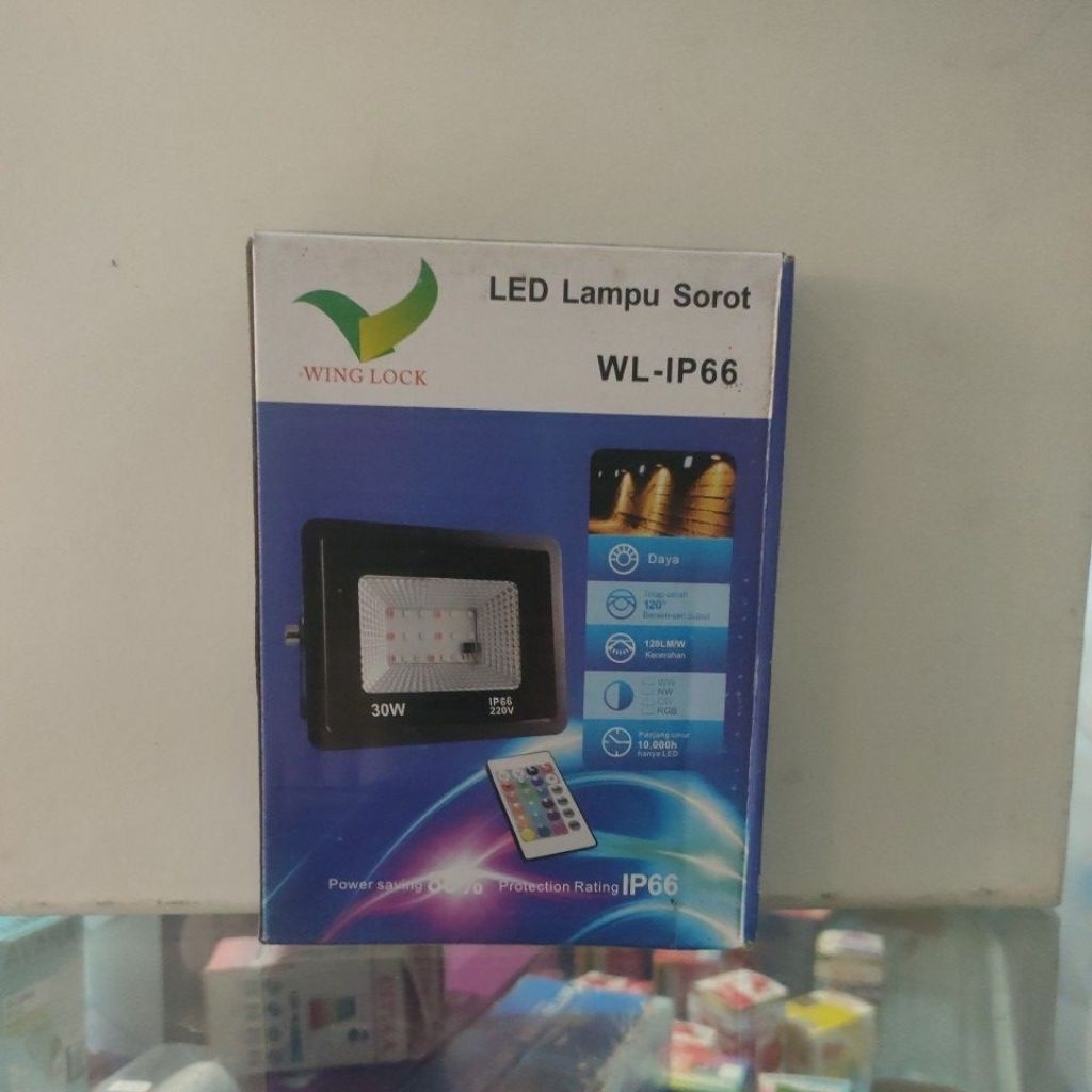Lampu Sorot LED 30 Watt Wing Lock WL-IP66