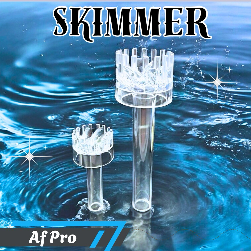 SKIMMER PUTAR AKUARIUM SKIMMER AKRILIK UKURAN PIPA 5/8 DAN 1/2 INCH