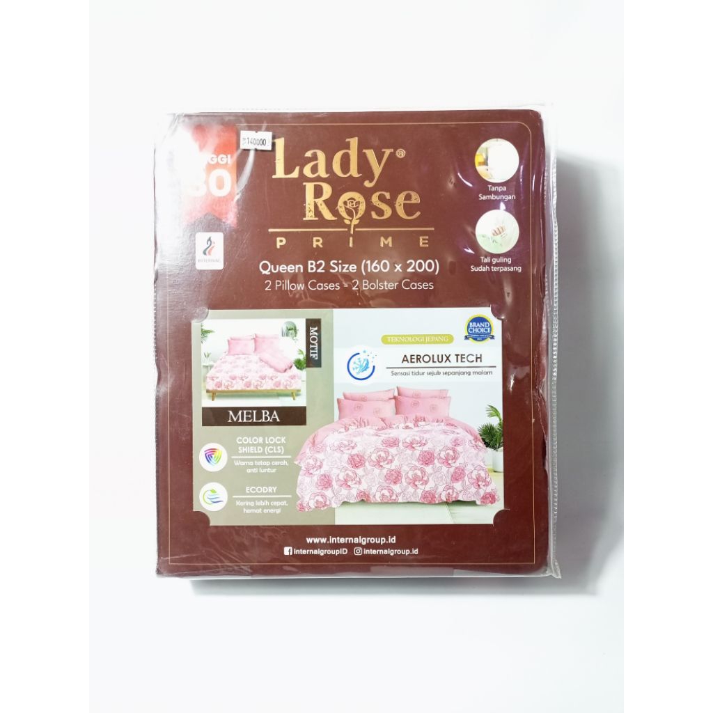 Sprei Lady Rose Dewasa Motif bunga/uk160x200