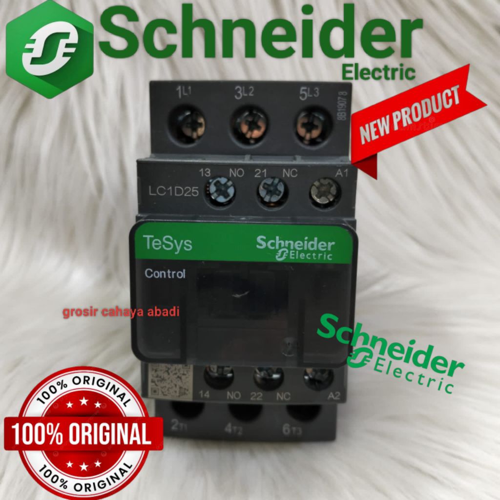 kontaktor/contactor schneider lc1d25m7 220vac/lc1d25q7 380vac/lc1d25f7 110vac/lc1d25e7 48vac/lc1d25b
