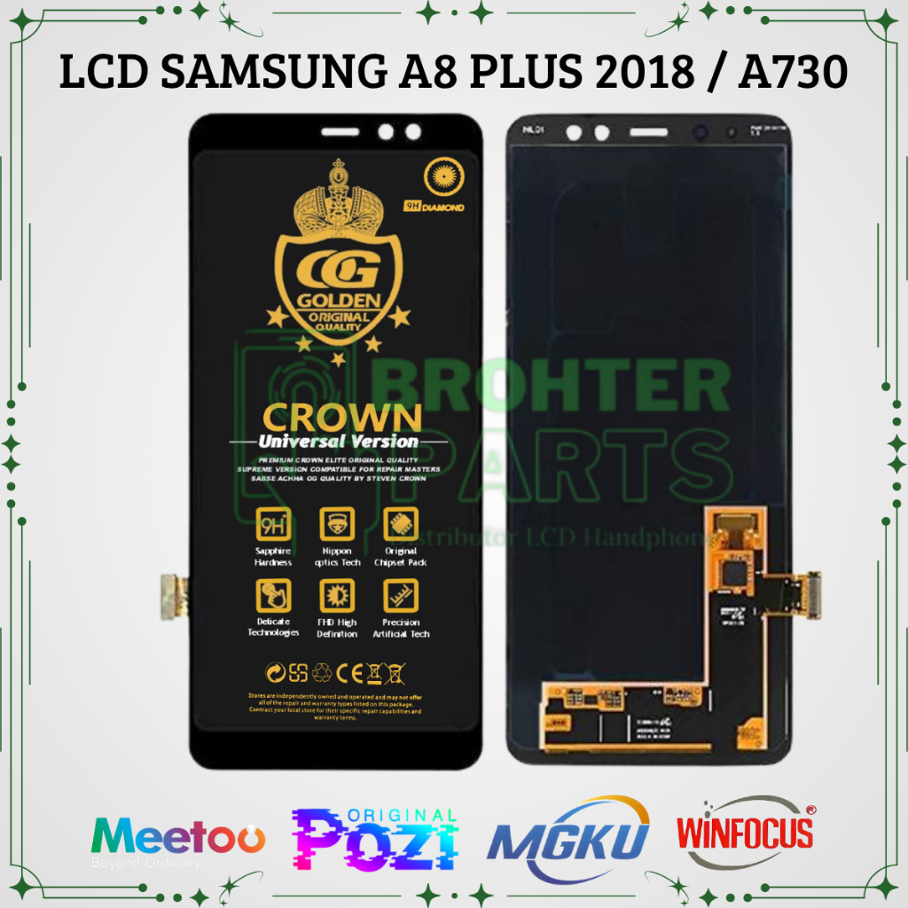 LCD SAMSUNG A8 PLUS 2018 / A730 / (SAMSUNG GALAXY A8 PLUS) TOUCHSCREEN FULLSET COMPLETE ORIGINAL