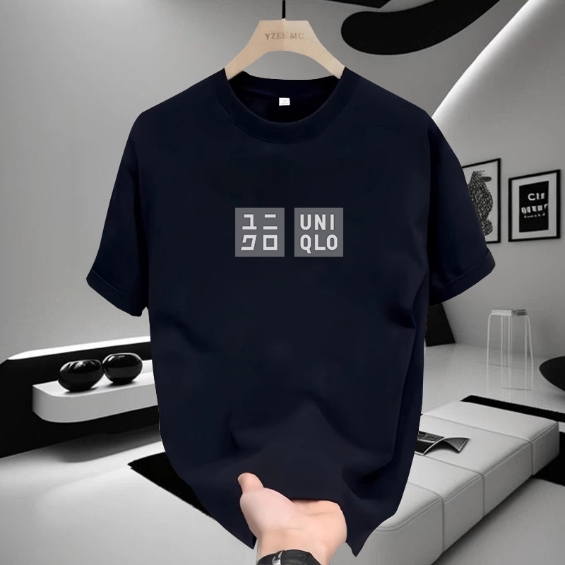 ✅COD✅kaos pria distro original 100% katun ringan kerah bundar ukuran besar UniQlo kaos bergambar kao