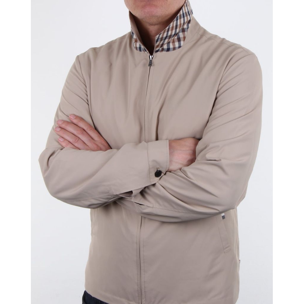 Aquascutum Vintage 80s Casual Work jacket Gingham Original, Harrington Aquascutum Vintage Gingham, j