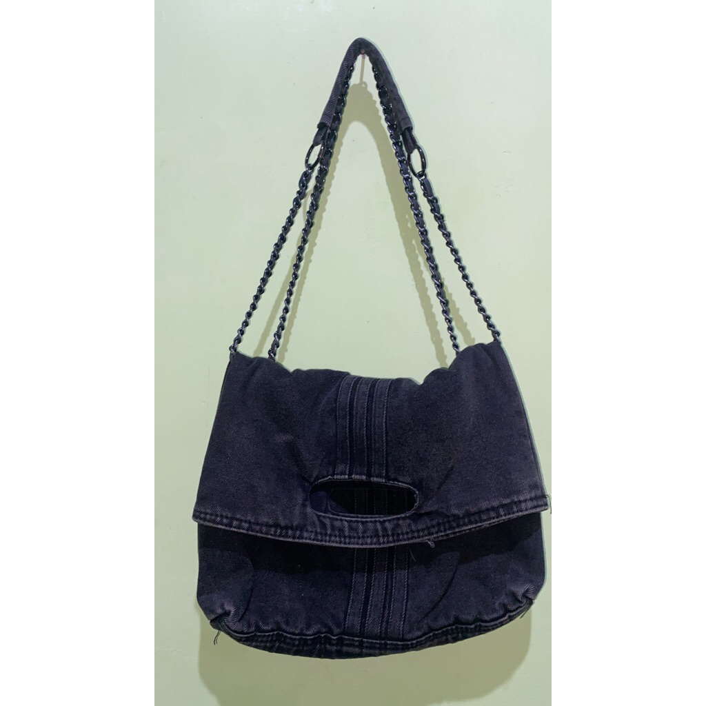 Totebag Tas Korea Jeans Wanita (preloved)