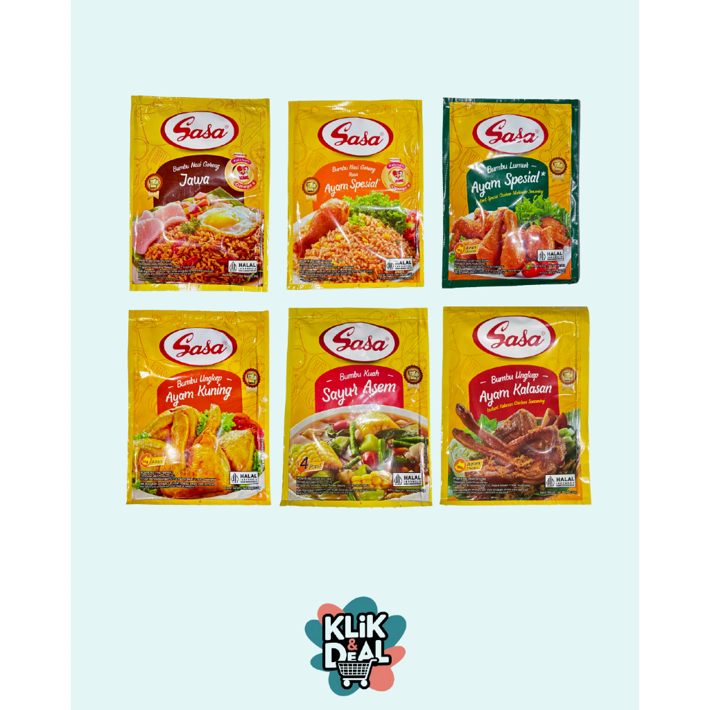 Sasa Bumbu instan - Sasa Bumbu Nasi Goreng Jawa - Sasa Bumbu Nasi Goreng Rasa Ayam Spesial - Sasa Bu