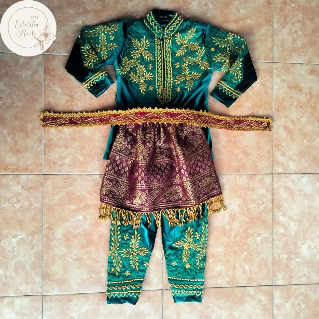 BAJU KARNAVAL ANAK CEWEK ADAT ACEH TK-SMA/BAJU ACEH ANAK BLUDRU