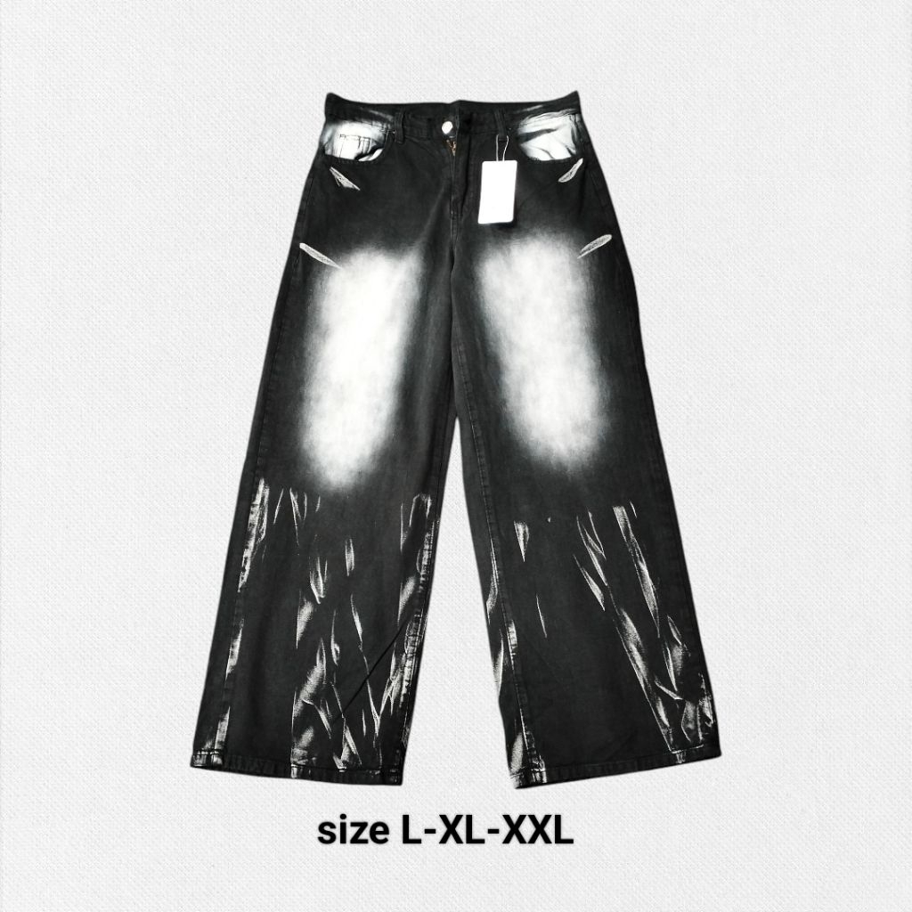 celana baggy pecah pola