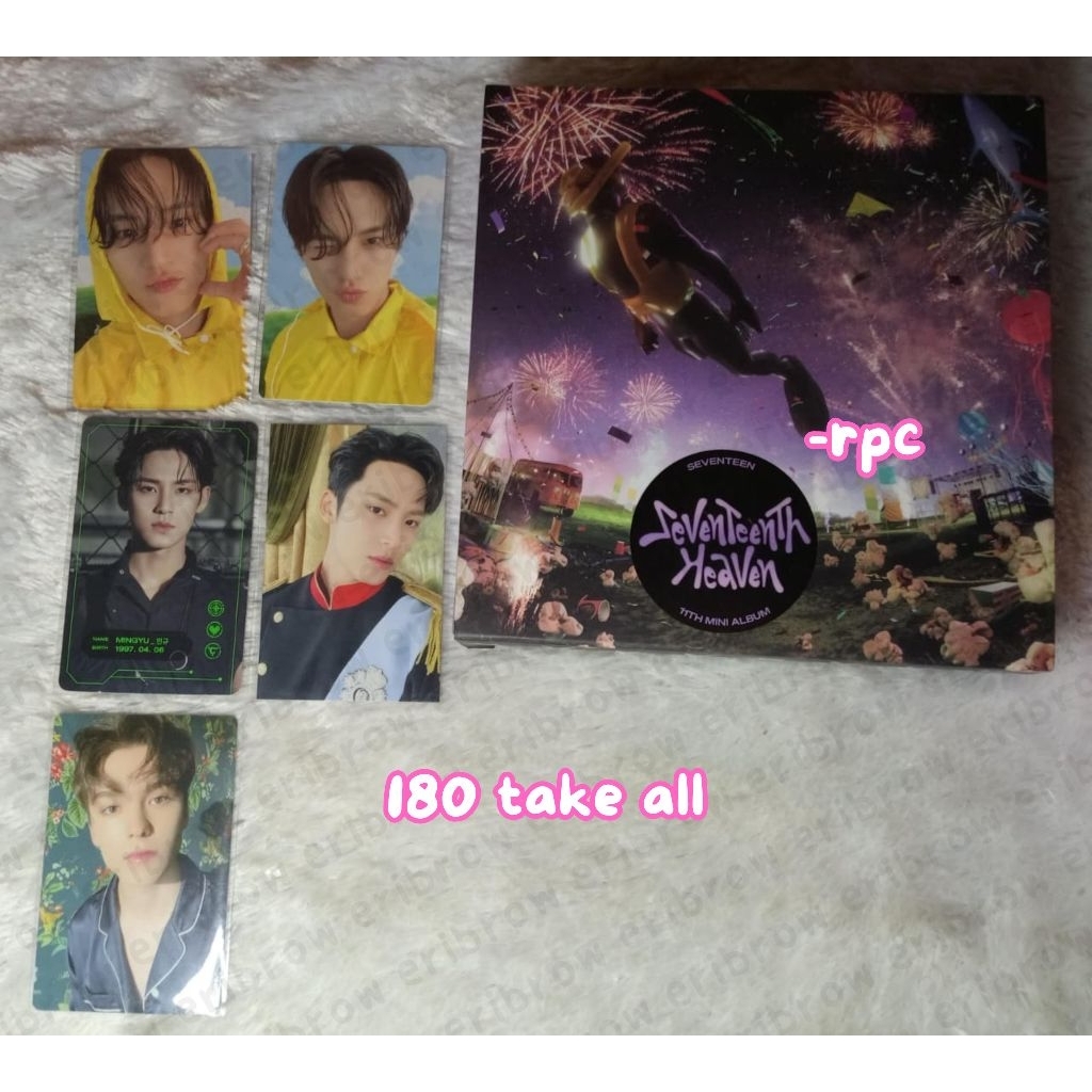 want to sell | wts lfb clearance sale jual bundling aab seventeen photocard mingyu pangeran cimumu v