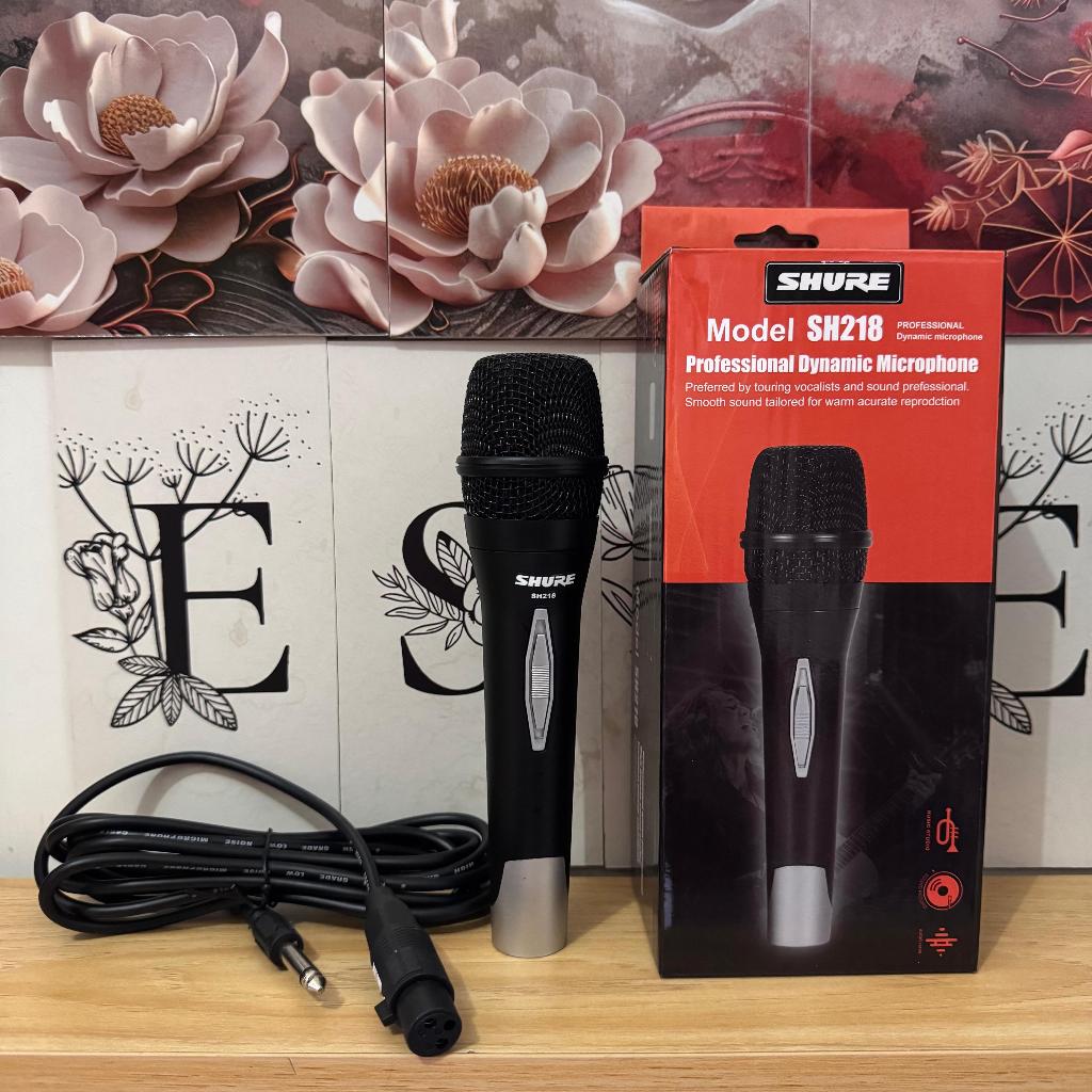 MIC KABEL SHURE SH218 MICROPHONE MIC KAROKE MIC KABEL MIKROFON KAROKE KARAOKE