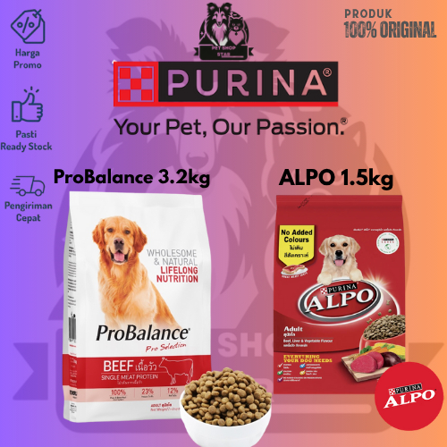 ProBalance Makanan Anjing Kering Rasa Beef 3.2kg