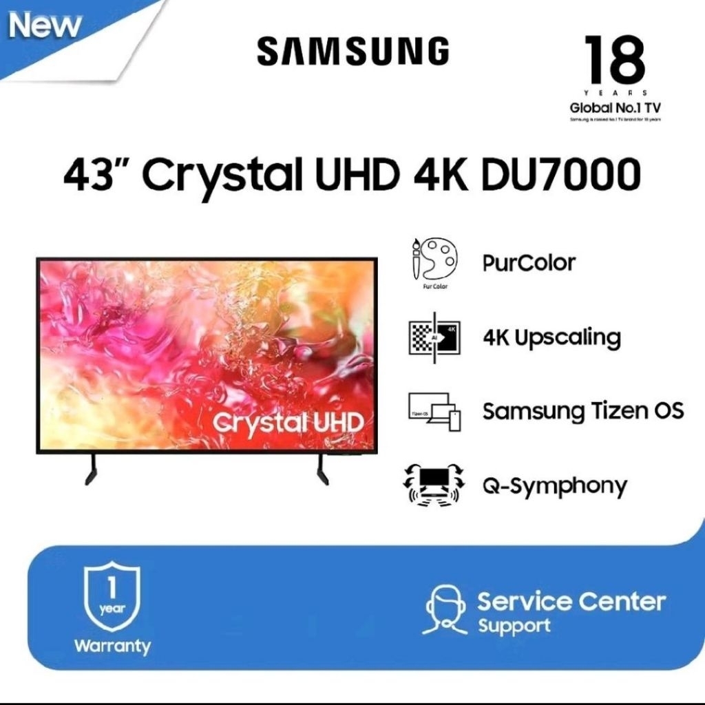 TV LED Samsung Smart 43DU7000