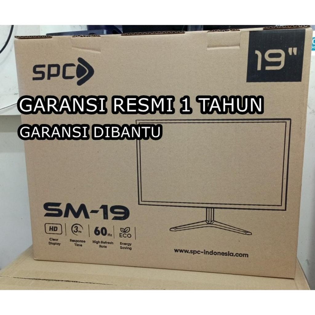 SPC Monitor LED PC Komputer Gaming 19 Inch, Paling Murah