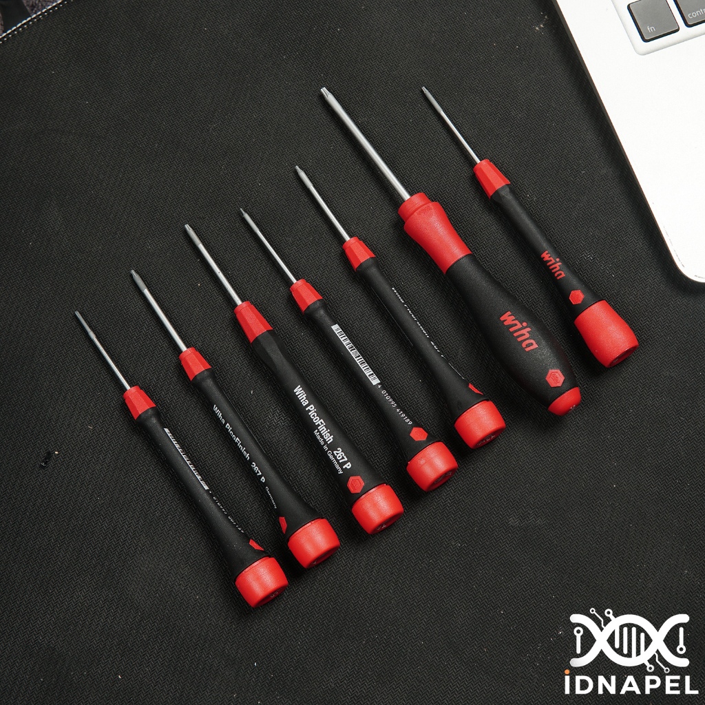 Obeng Wiha PicoFinish Screwdriver Plus Bintang T5 T3 T6 T8 / Obeng Wiha Plus Bintang T5 T6 T8