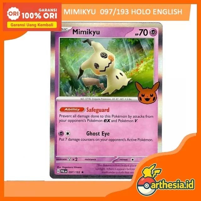 Mimikyu 097/193 Pokemon TCG - Halloween 2023 Trick or Trade Holo Rare English