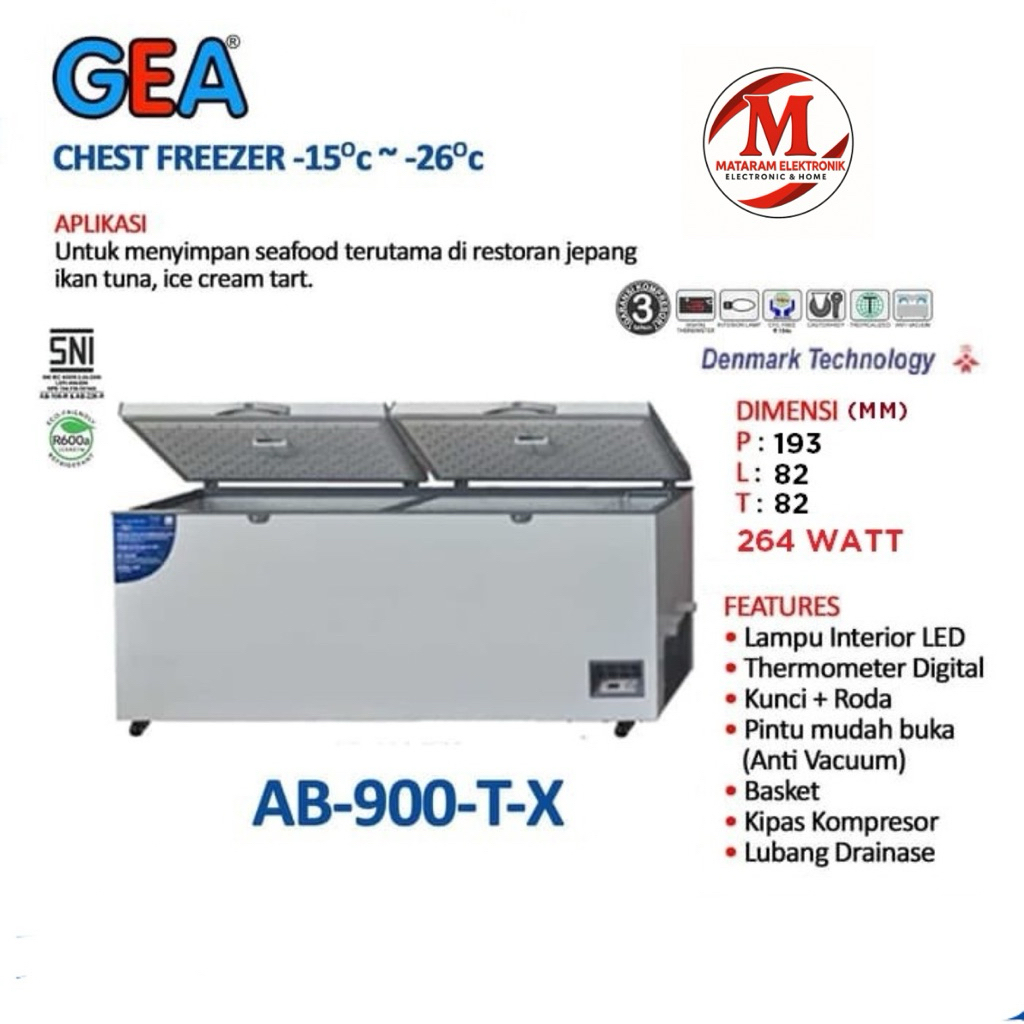 CHEST FREEZER GEA AB 900 / CHEST FREEZER GEA AB900