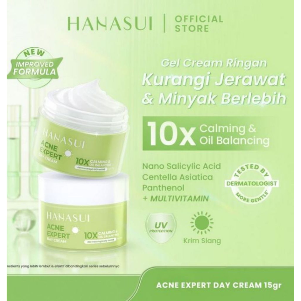 HANASUI Acne Treatment Day Cream & Night Cream