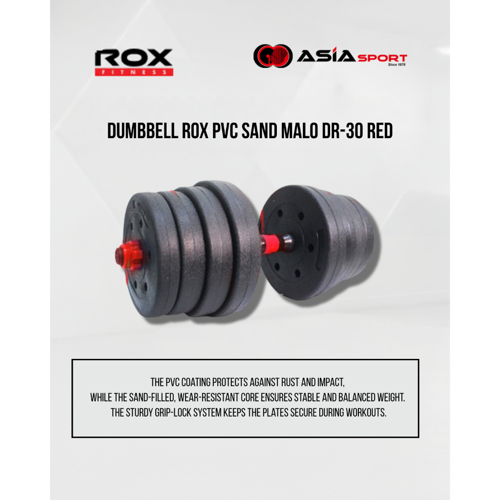 Rox DR-30 Malo Dumbbell | Dumbbell | Dumbbell PVC Anti Slip