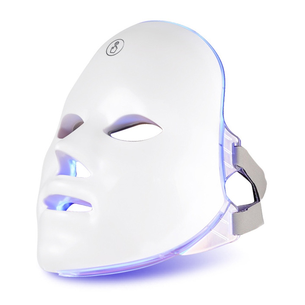 HOMZO Masker LED Masker Wajah Kecantikan Masker Wajah PDT Cahaya 7 Warna Led Mask Photon Therapy Ala