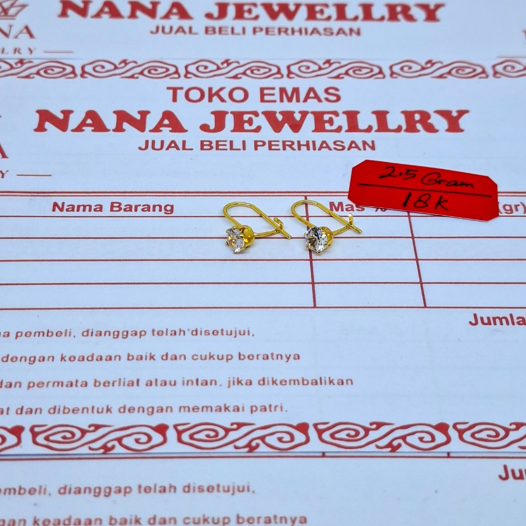 Anting Desi Gold Aksesoris Perhiasan Wanita Cocok Untuk Di Pakai Sehari Hari Dapat Surat Dari Toko