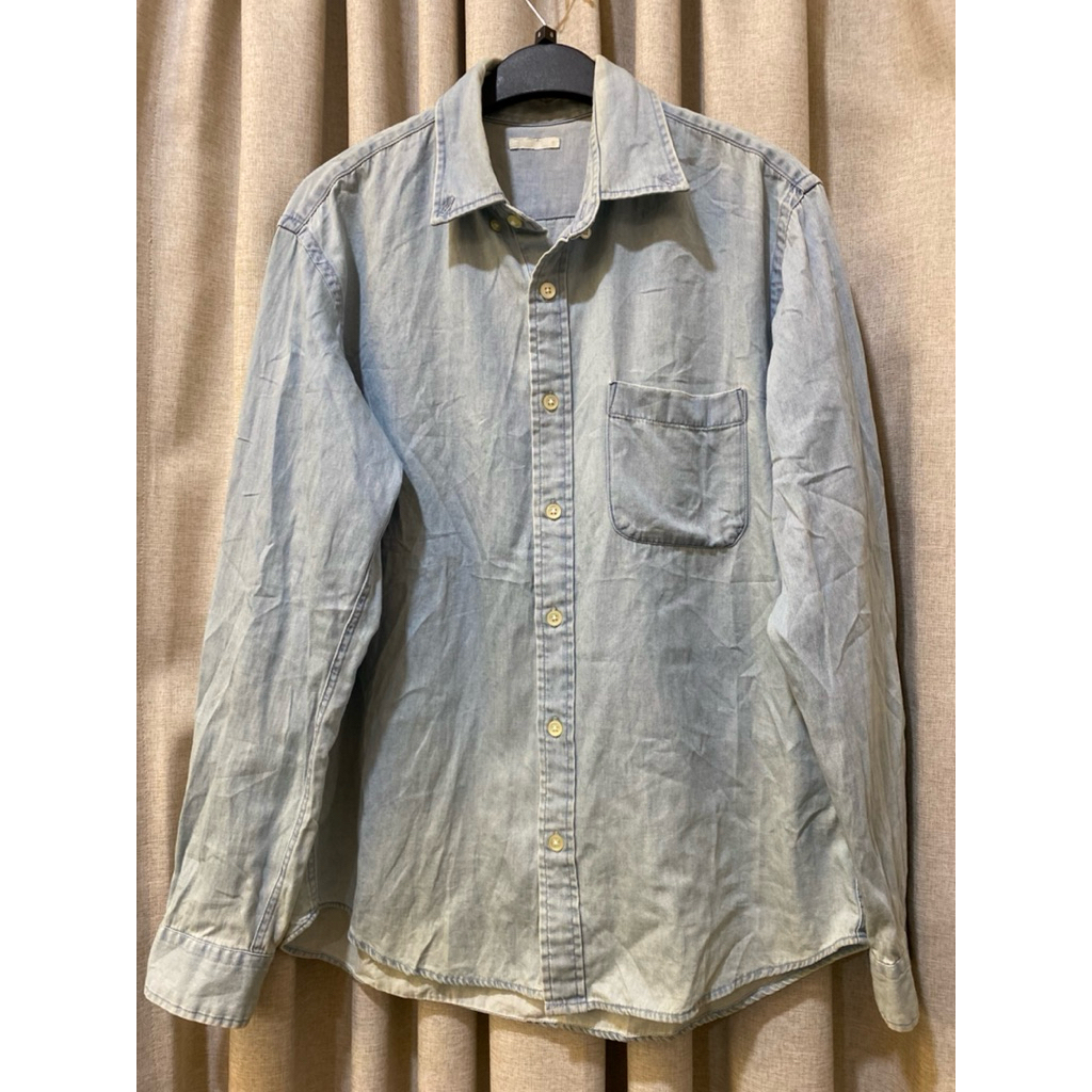 GU KEMEJA DENIM ORIGINAL UNISEX ___KD 023