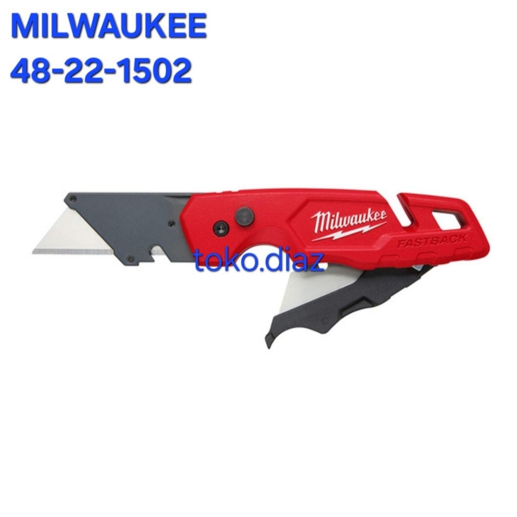 Milwaukee FASTBACK Folding Utility Knife w/ Blade Storage 48-22-1502 / Pisau Lipat