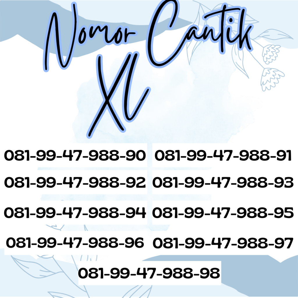 PROMO NOMOR CANTIK XL / KARTU PERDANA XL CANTIK URUT / NOMOR XL CANTIK / PERDANA XL CANTIK / KARTU X