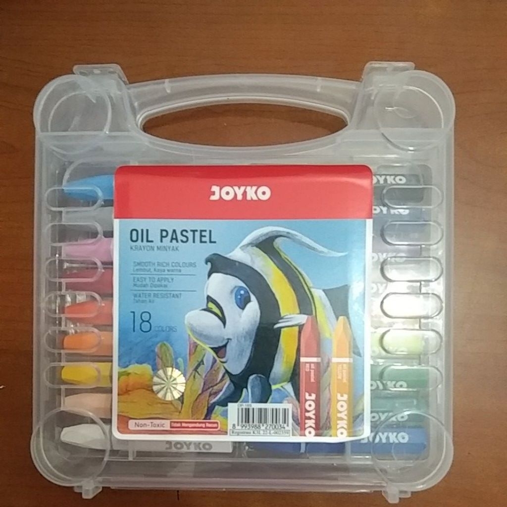 crayon, oil pastel joyko 18 color