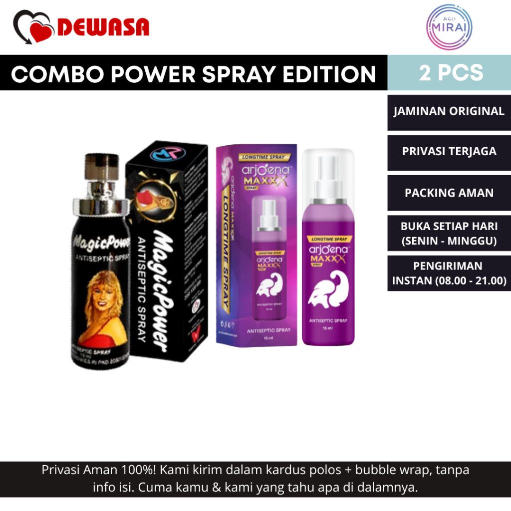 Combo Power Spray Edition - 2 in 1 (Magic Power Spray + Arjoena Maxxx Spray)