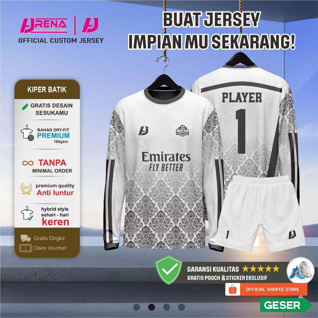 Jersey Futsal Baju Bola Baju Futsal Printing Baju Anak laki - laki Custom Desain ( Bisa Satuan )