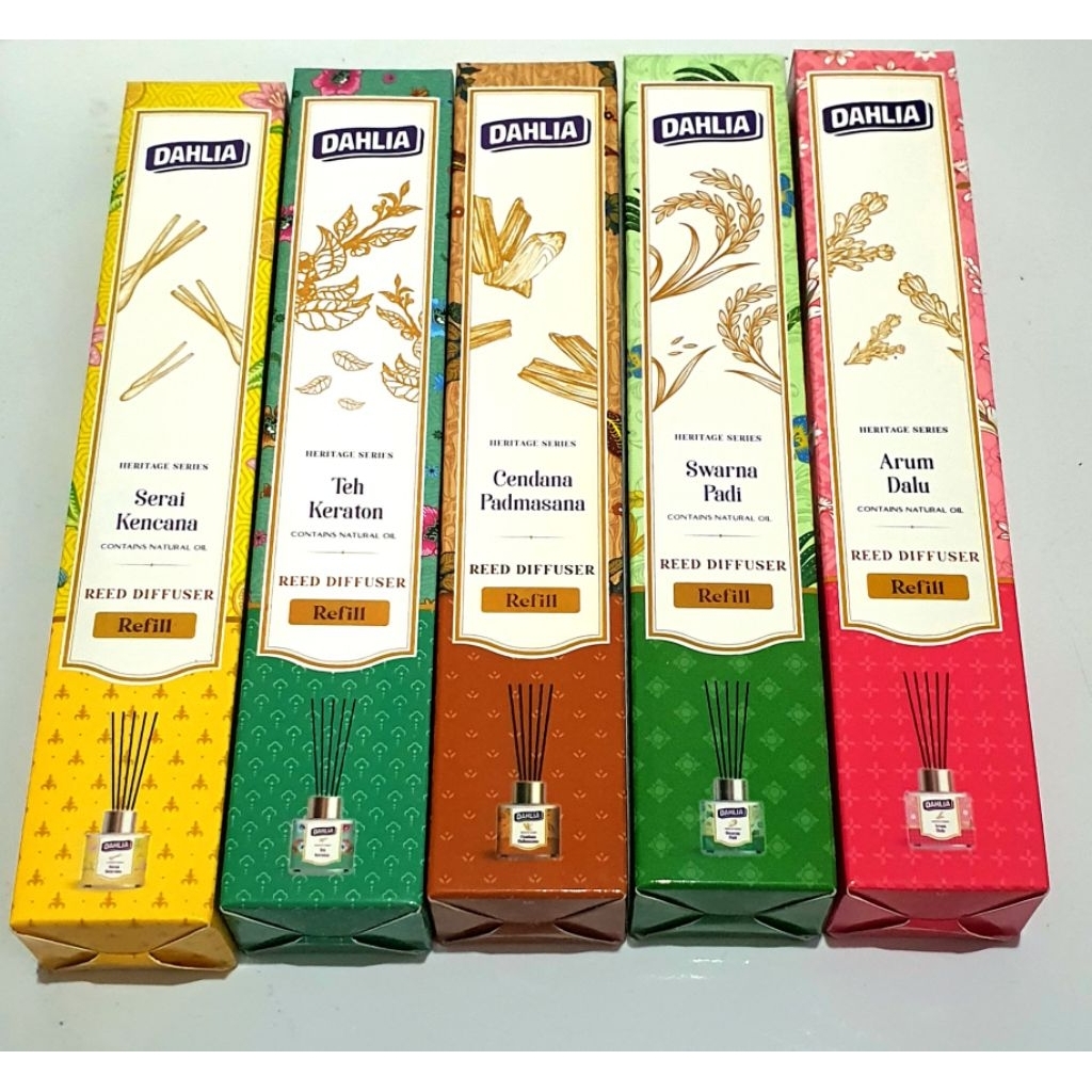 DAHLIA reed diffuser refill teh kraton/cendana 30ml