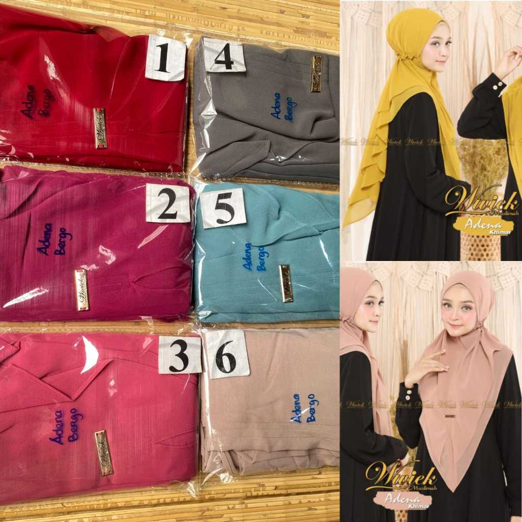 DMC | Bergo ADENA BY WWIEK MUSLIMAH | HIJAB INSTAN CERUTY