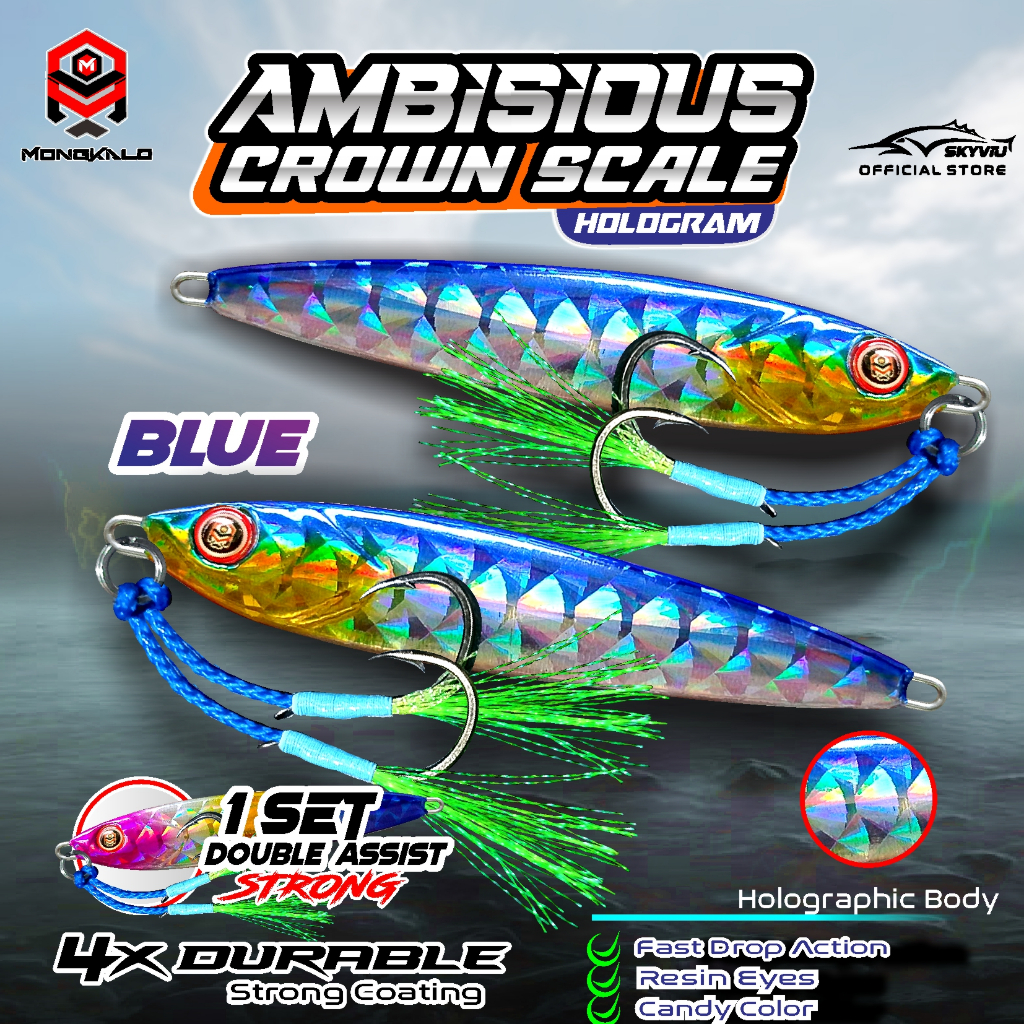 Mongkalo Ambisious Kipas noGID noMotif Candy 30 Biru