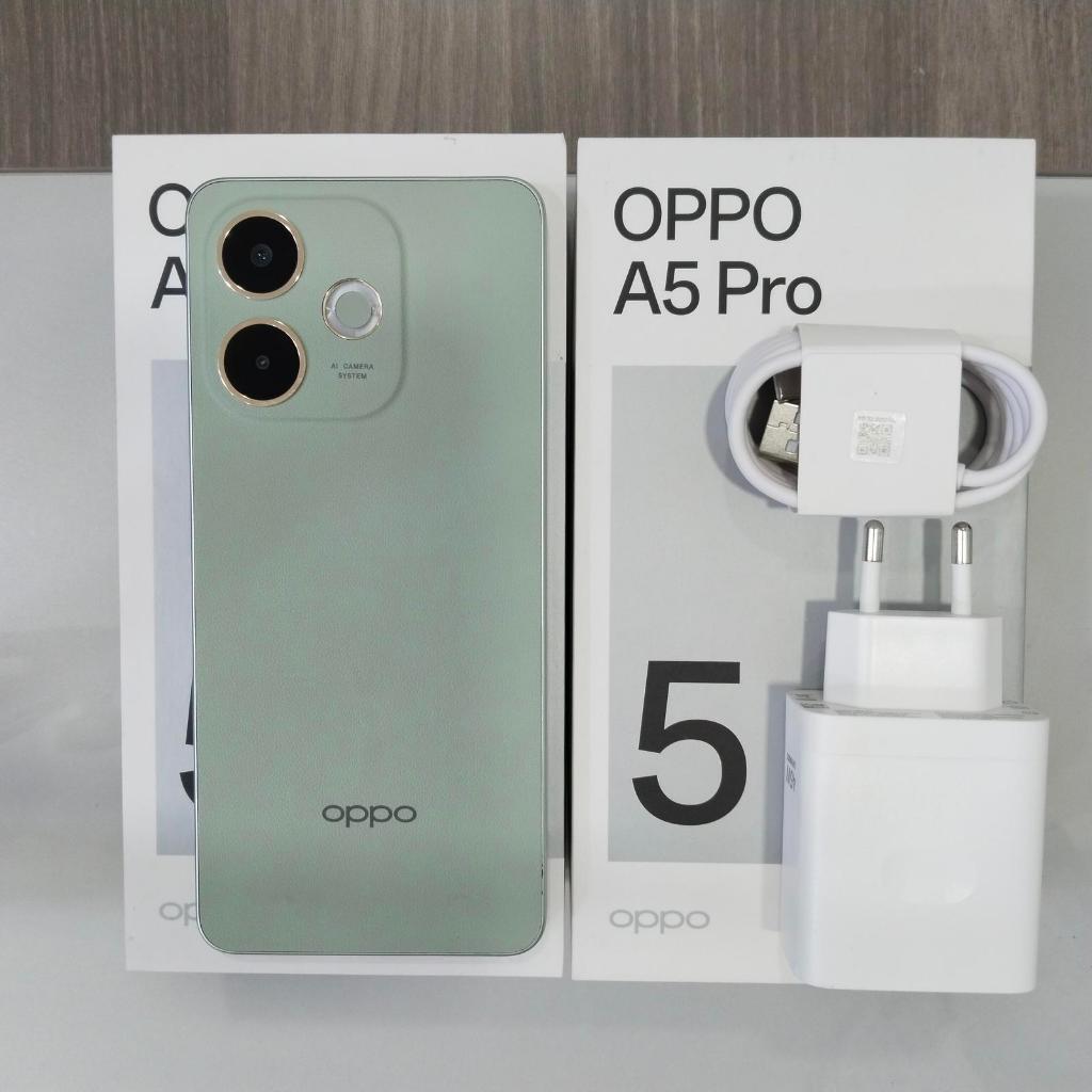 OPPO A5 Pro 4G 8GB/256GB HIJAU | NFC | 5800 mAh Battery | Ex Demo - Garansi Resmi