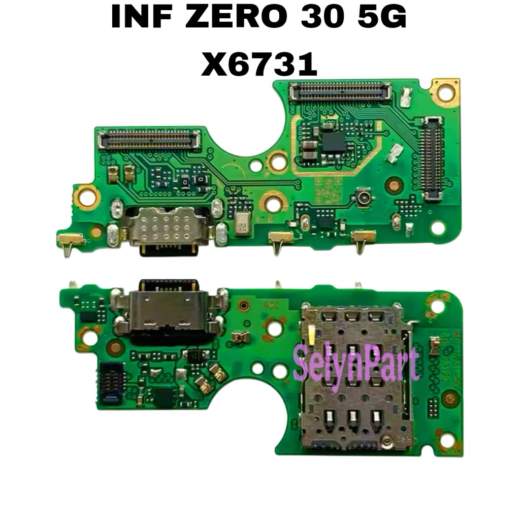 PAPAN CAS / PCB CAS / CONECTOR CAS / CONECTOR SIM HP INFINIX ZERO 30 5G (X6731)