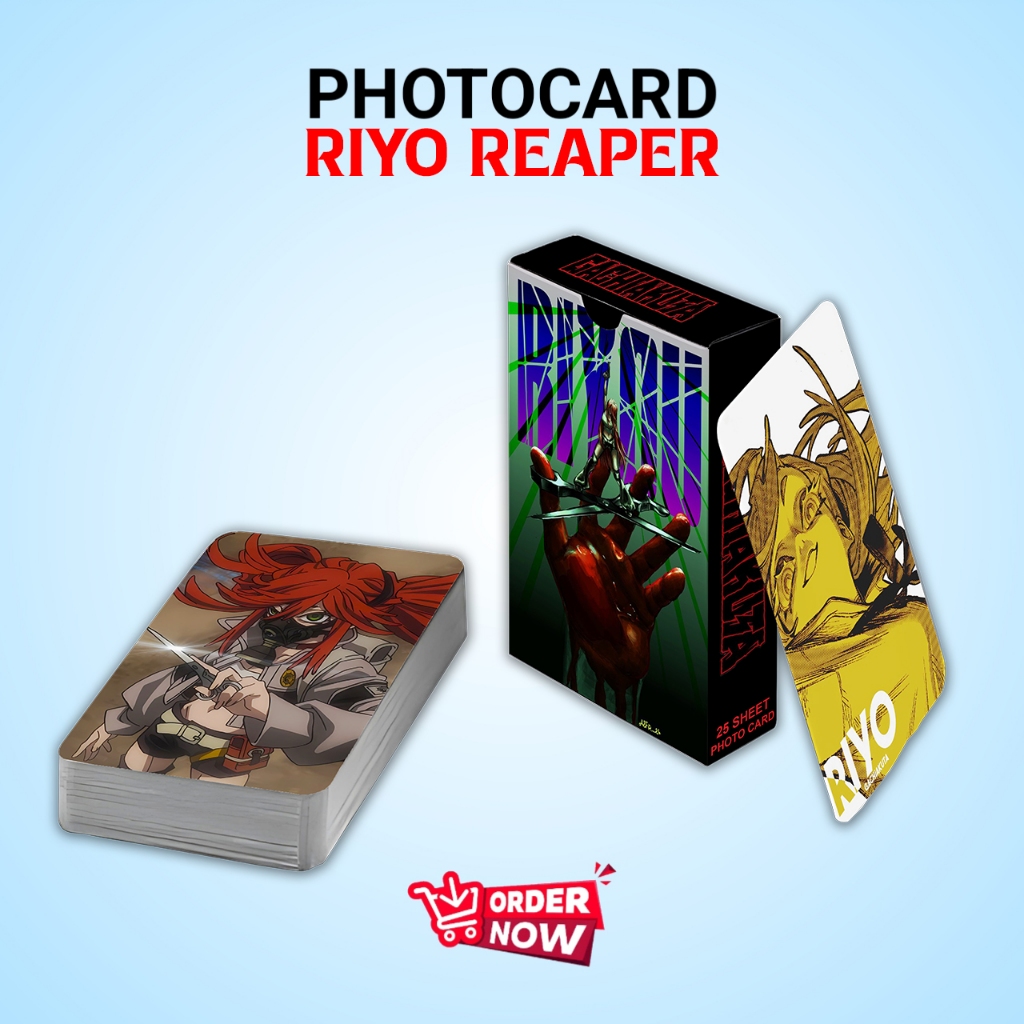 PHOTOCARD SET RIYO REAPER ANIME GACHIAKUTA PREMIUM FREE BOX