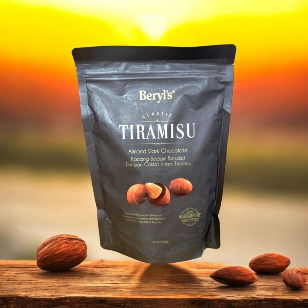 Tiramisu Almond Dark Chocolate 300 Gram