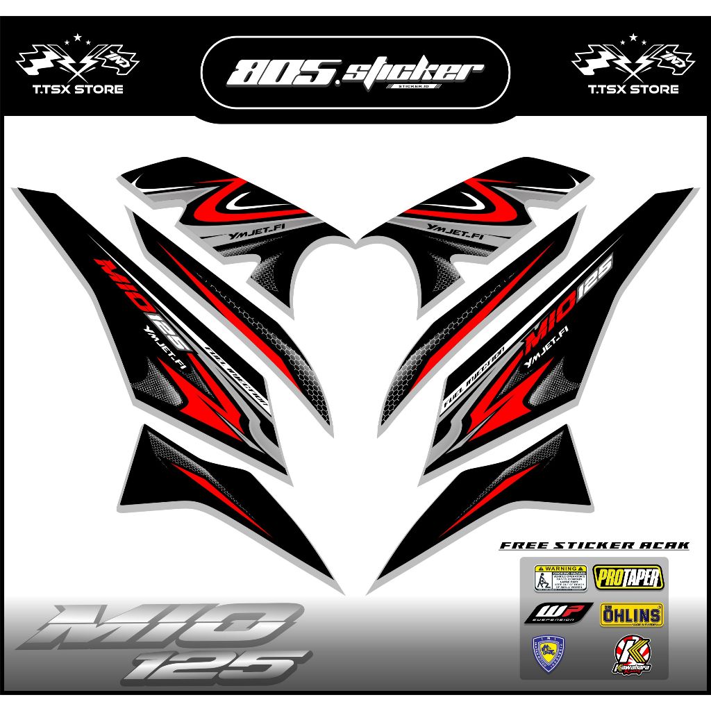 STRIPING MIO M3/STIKER MIO 125/STRIPING STIKER MIO M3 125 GRAFIS KEREN