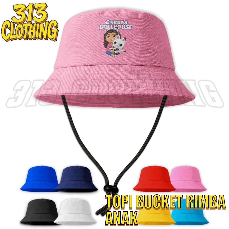 Topi Anak Bucket Hat Gabby's Dollhouse Children / Topi Anak Gabbys Dollhouse Cat